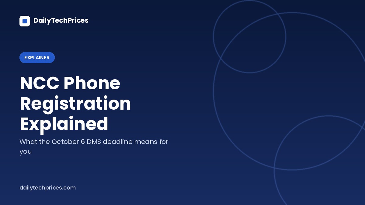 NCC Phone Registration Explained: What the DMS Means for You