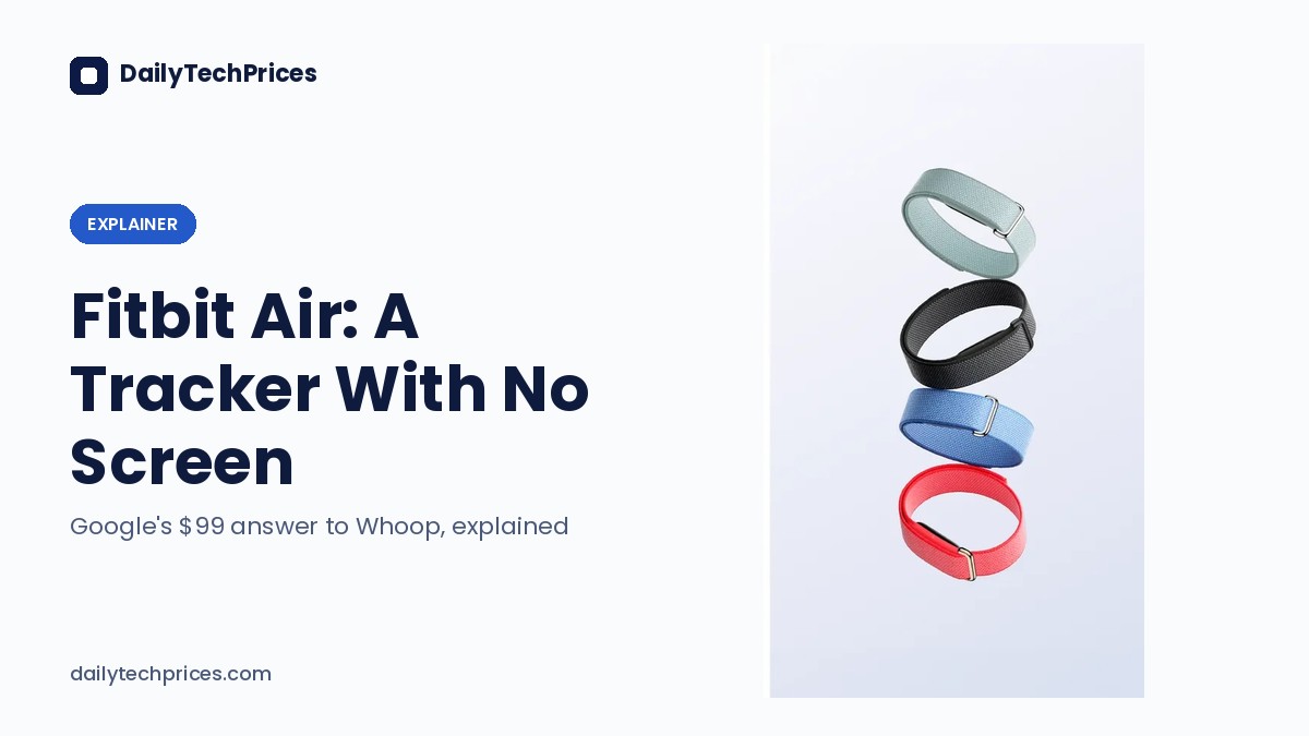 Google Fitbit Air Explained: The Screenless Tracker vs Whoop