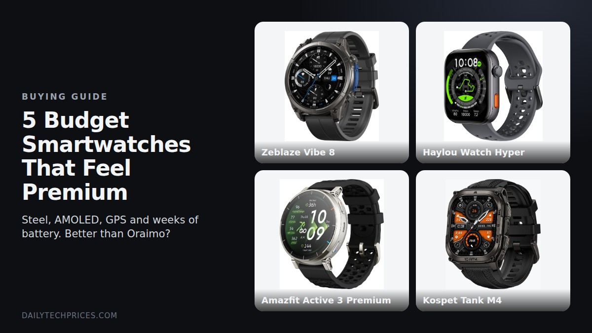 5 Budget Smartwatches That Feel Premium in Nigeria