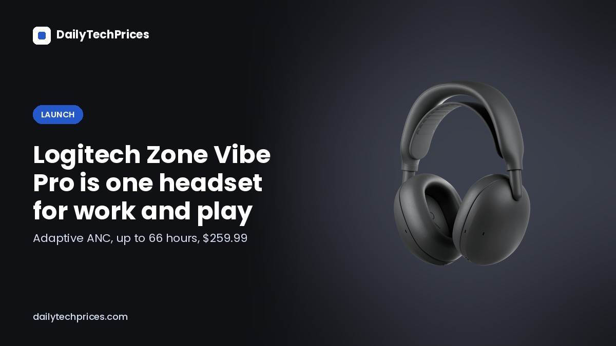 Logitech Zone Vibe Pro Is One Headset for Work Calls and Music